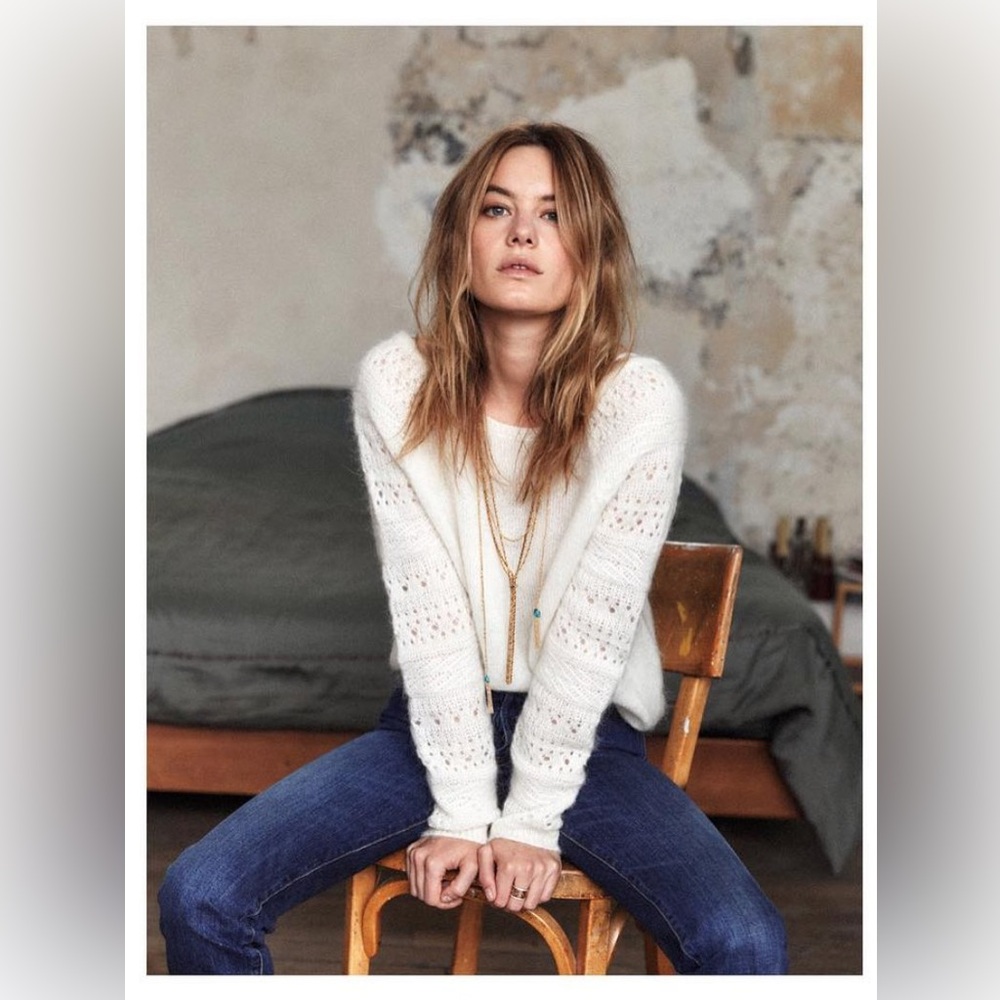 Sezane Ecru Sweater Size Medium